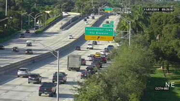 Imagen de vista previa de la cámara web Miami - I-95 at Southwest 20th Road